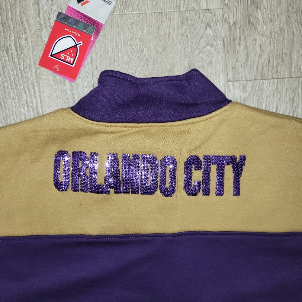 Majestic Women’s Orlando City Soccer 1/4-Zip Jacket Size 4XL New - Picture 4 of 6